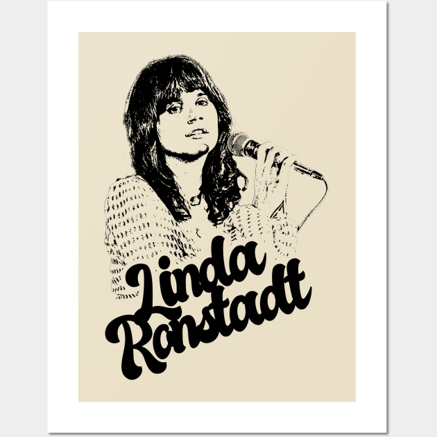 Linda Ronstadt 80s style classic Wall Art by Hand And Finger